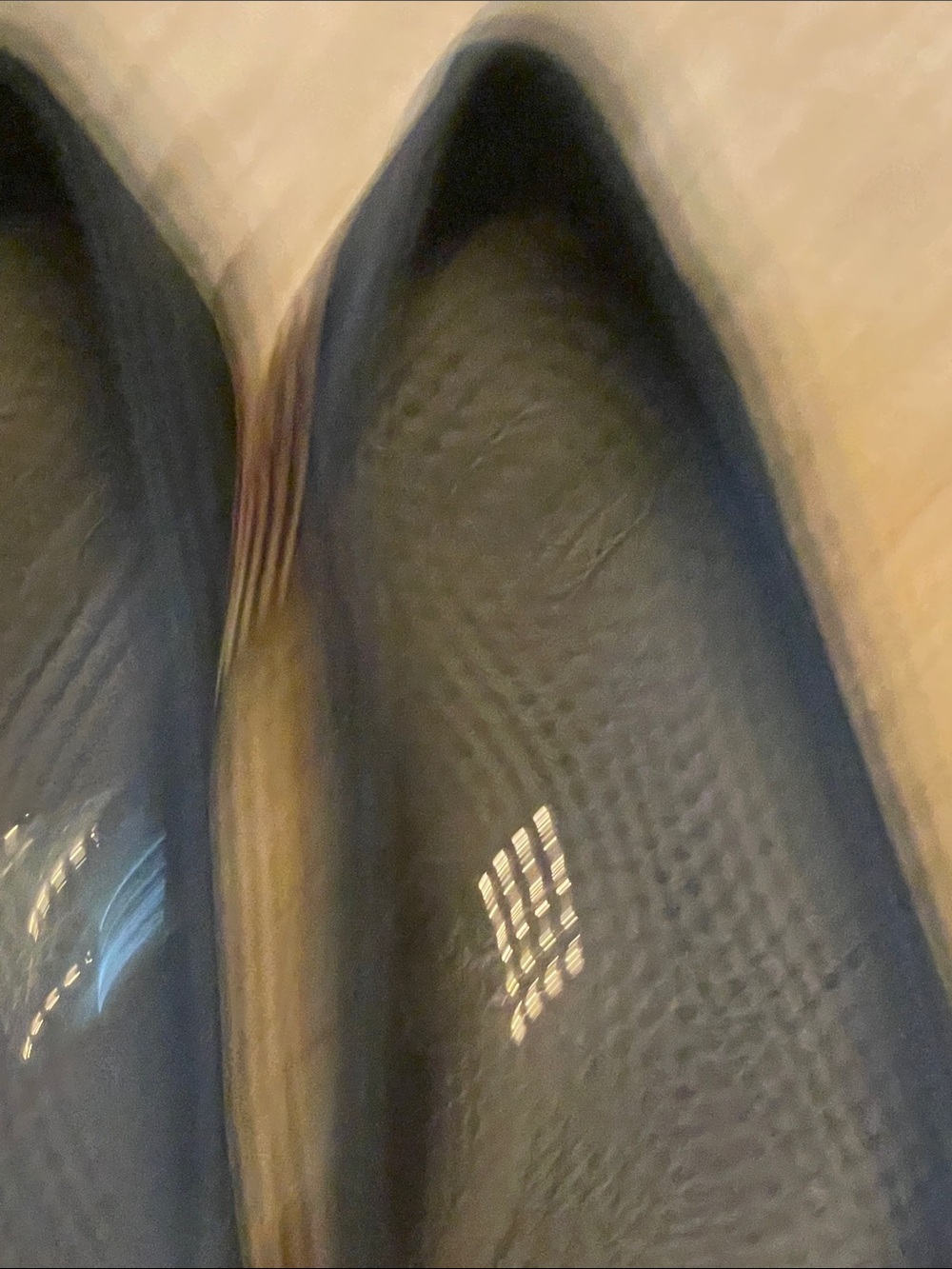 CROCS Navy Flats with Pink Accent Trim - Picture 7 of 7